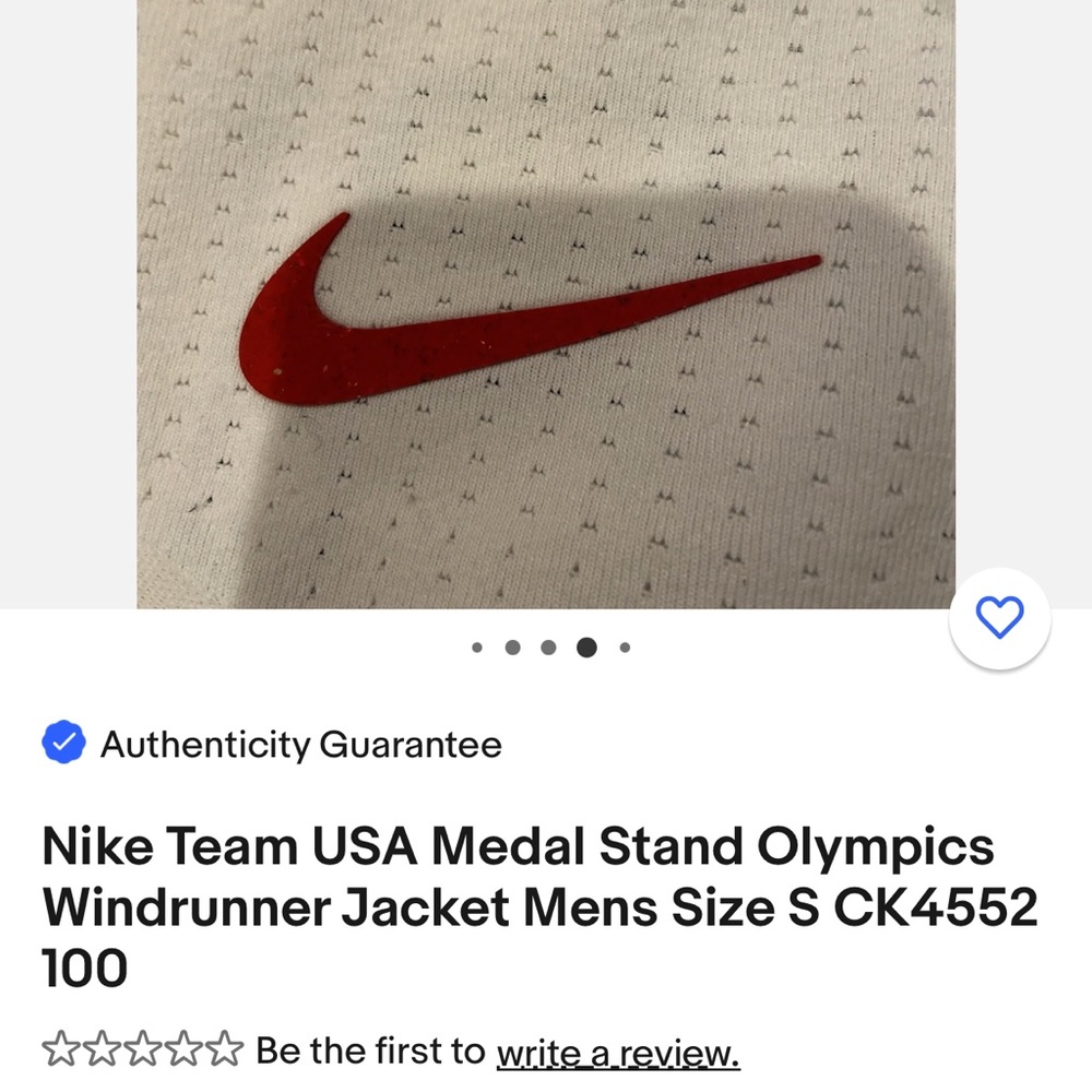 Net 2020 Nike Olympic Zip up - Picture 5 of 7